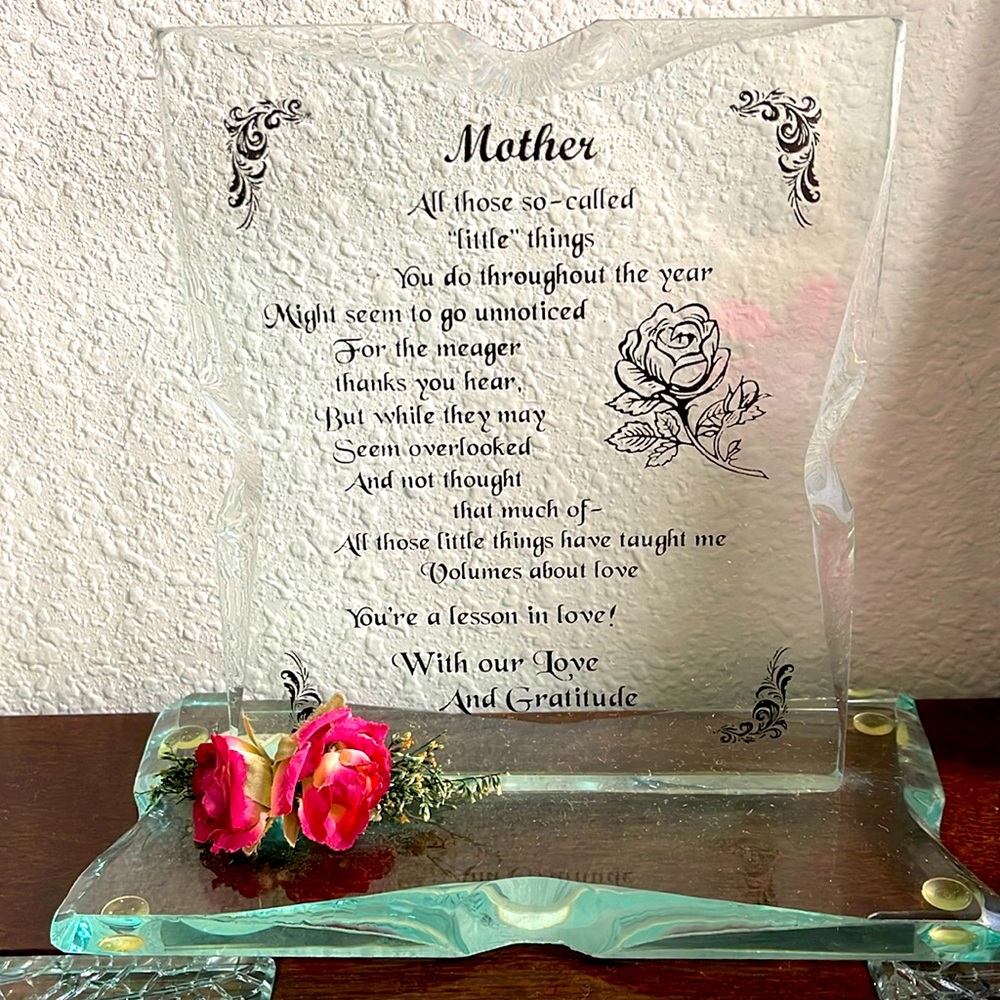 Glass Plaque
